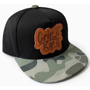 Strictly Wild Baby Trucker Hat 3-12M Snapback Toddler Cap Grip It- Rip it